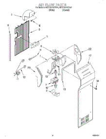 03 - Air Flow parts for Whirlpool Refrigerator 4KSRS27QFW01 from AppliancePartsPros.com