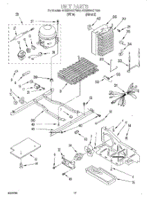 10 - Unit parts for Whirlpool Refrigerator 4KSRS25QFA00 from AppliancePartsPros.com