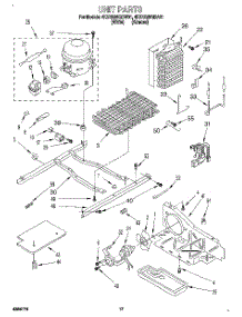10 - Unit parts for Whirlpool Refrigerator 4KSRS25QDW01 from AppliancePartsPros.com