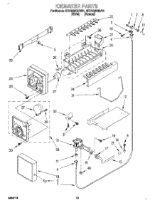 11 - Icemaker parts for Whirlpool Refrigerator 4KSRS25QDW01 from AppliancePartsPros.com
