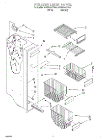 05 - Freezer Liner parts for Whirlpool Refrigerator 4KSRS25QFW00 from AppliancePartsPros.com