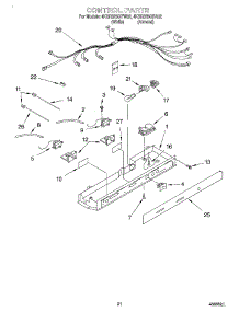 12 - Control, Optional parts for Whirlpool Refrigerator 4KSRS25QFW02 from AppliancePartsPros.com
