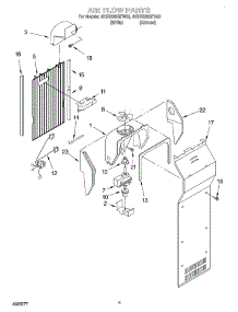 03 - Air Flow parts for Whirlpool Refrigerator 4KSRS25QFA03 from AppliancePartsPros.com