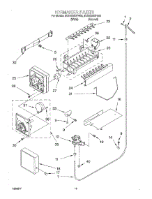 11 - Ice Maker parts for Whirlpool Refrigerator 4KSRS25QFA03 from AppliancePartsPros.com