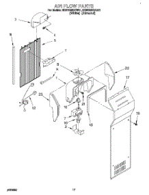10 - Air Flow parts for Whirlpool Refrigerator 4KSRS25QAW01 from AppliancePartsPros.com