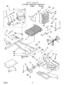 10 - Unit parts for Whirlpool Refrigerator 4KSRS25QFW01 from AppliancePartsPros.com