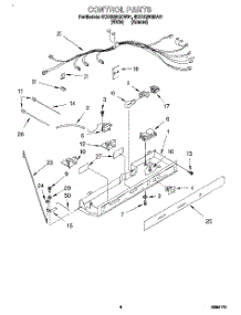 03 - Control parts for Whirlpool Refrigerator 4KSRS25QDA01 from AppliancePartsPros.com