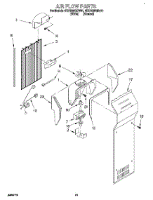 12 - Air Flow, Lit / Optional parts for Whirlpool Refrigerator 4KSRS25QDA01 from AppliancePartsPros.com