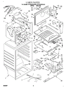 02 - Liner parts for Kitchenaid Refrigerator KTRS19KDWH01 from AppliancePartsPros.com