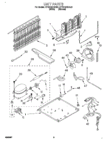 05 - Unit parts for Kitchenaid Refrigerator KTRS19KDWH01 from AppliancePartsPros.com