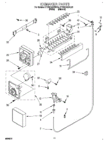 06 - Icemaker parts for Kitchenaid Refrigerator KTRS21MDWH03 from AppliancePartsPros.com