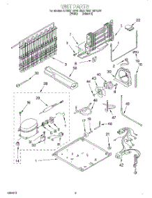 05 - Unit parts for Kitchenaid Refrigerator KTRS21MFAL00 from AppliancePartsPros.com
