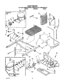 10 - Unit parts for Kitchenaid Refrigerator KSRB22QXAL00 from AppliancePartsPros.com