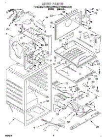 02 - Liner parts for Kitchenaid Refrigerator KTRS21MDAL03 from AppliancePartsPros.com