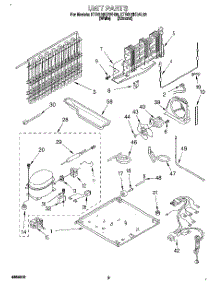 05 - Unit parts for Kitchenaid Refrigerator KTRS19KDAL03 from AppliancePartsPros.com