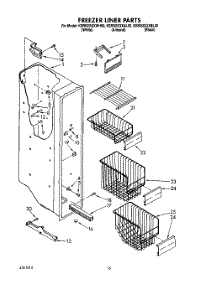 11 - Freezer Liner parts for Kitchenaid Refrigerator KSRB22QXWH00 from AppliancePartsPros.com