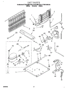 05 - Unit parts for Kitchenaid Refrigerator KTRS21MDBL00 from AppliancePartsPros.com