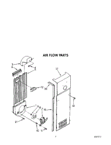 06 - Air Flow parts for Kitchenaid Refrigerator KSRB22QXBL00 from AppliancePartsPros.com