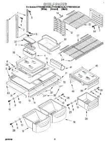 03 - Shelf parts for Kitchenaid Refrigerator KTRS21MDAL00 from AppliancePartsPros.com