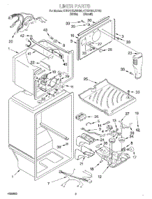 02 - Liner parts for Kitchenaid Refrigerator KTRP21KJBT00 from AppliancePartsPros.com
