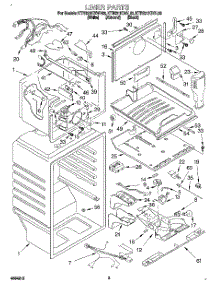 02 - Liner parts for Kitchenaid Refrigerator KTRS21KDWH03 from AppliancePartsPros.com