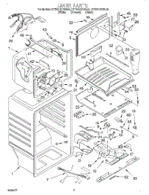 02 - Liner parts for Kitchenaid Refrigerator KTRS21KDBL05 from AppliancePartsPros.com