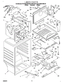 02 - Liner parts for Kitchenaid Refrigerator KTRS21KDWH02 from AppliancePartsPros.com