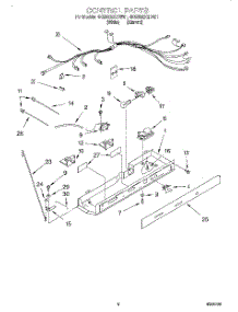 03 - Control parts for Whirlpool Refrigerator 4KSRS22QDA01 from AppliancePartsPros.com