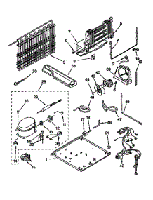 Unit parts for Kitchenaid Refrigerator KTRS21KDAL3 from AppliancePartsPros.com