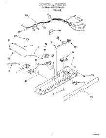 03 - Control parts for Whirlpool Refrigerator 4KSRS22QFA02 from AppliancePartsPros.com