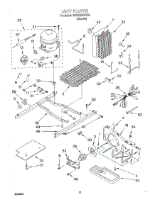 09 - Unit parts for Whirlpool Refrigerator 4KSRS22QFA02 from AppliancePartsPros.com