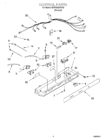 03 - Control parts for Whirlpool Refrigerator 4KSRS22QFA03 from AppliancePartsPros.com