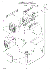 12 - Icemaker, Optional parts for Whirlpool Refrigerator 4KSRS22QFA01 from AppliancePartsPros.com