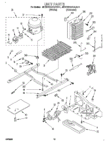 09 - Unit parts for Whirlpool Refrigerator 4KSRS22QAW01 from AppliancePartsPros.com
