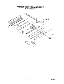 07 - Freezer Control Panel parts for Whirlpool Refrigerator 4KSRF36DTX2 from AppliancePartsPros.com