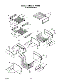 09 - Freezer Shelf parts for Whirlpool Refrigerator 4KSRF36DTX2 from AppliancePartsPros.com