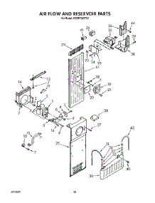 15 - Air Flow And Reservoir parts for Whirlpool Refrigerator 4KSRF36DTX2 from AppliancePartsPros.com
