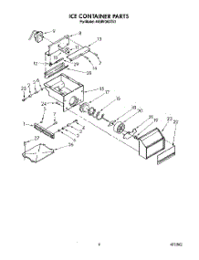 05 - Ice Container parts for Whirlpool Refrigerator 4KSRF36DTX1 from AppliancePartsPros.com