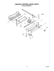 07 - Freezer Control Panel parts for Whirlpool Refrigerator 4KSRF36DTX1 from AppliancePartsPros.com