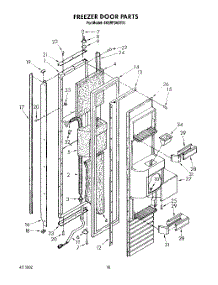 11 - Freezer Door parts for Whirlpool Refrigerator 4KSRF36DTX1 from AppliancePartsPros.com