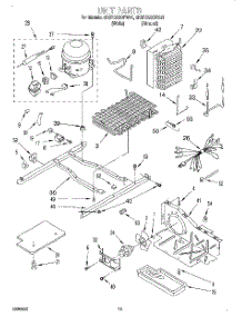 09 - Unit parts for Whirlpool Refrigerator 4KSRS22QFW01 from AppliancePartsPros.com