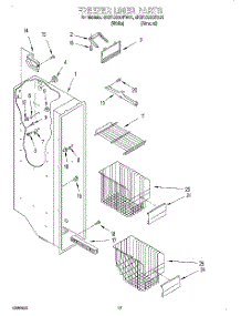 10 - Freezer Liner parts for Whirlpool Refrigerator 4KSRS22QFW01 from AppliancePartsPros.com
