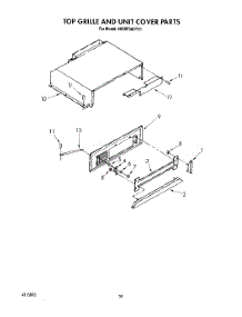 17 - Top Grille And Unit Cover parts for Whirlpool Refrigerator 4KSRF36DTX1 from AppliancePartsPros.com