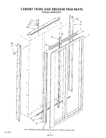 03 - Cabinet Trims And Breaker Trim parts for Whirlpool Refrigerator 4KSRF42DTX2 from AppliancePartsPros.com