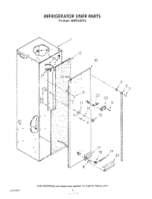 04 - Refrigerator Liner parts for Whirlpool Refrigerator 4KSRF42DTX2 from AppliancePartsPros.com