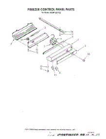 08 - Freezer Control Panel parts for Whirlpool Refrigerator 4KSRF42DTX2 from AppliancePartsPros.com