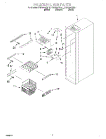 04 - Freezer Liner parts for Kitchenaid Refrigerator KSBS20QEWH1 from AppliancePartsPros.com