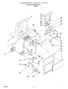 09 - Dispenser Front parts for Kitchenaid Refrigerator KSUB27QDBL00 from AppliancePartsPros.com