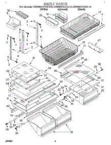 04 - Shelf, Lit / Optional parts for Kitchenaid Refrigerator KBRS21KABL10 from AppliancePartsPros.com