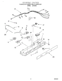 03 - Control parts for Kitchenaid Refrigerator KSRS25QDAL03 from AppliancePartsPros.com